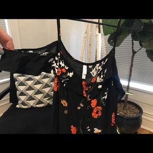 Dark floral maxi dress